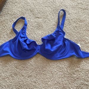 Gorgeous blue Freya bikini top size 32I with adjustable straps